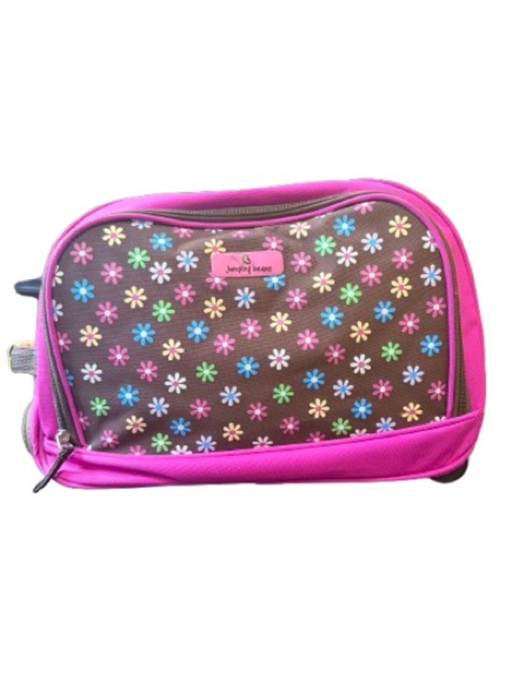 Jumping Beans Kids Rolling Overnight Bag Pink Travel Suitcase Sleepover Luggage